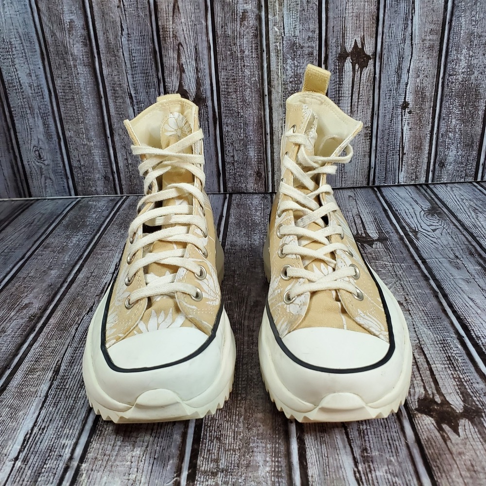 Converse Unisex Run Star Hike High Platform Sneakers Sesame 171921C Size 8W/6.5M - Picture 4 of 8